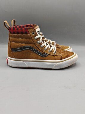 Vans Sk8-Hi MTE-1 Kids Shoes – Size 2 US (Brown/Black/Red) Pre-Owned